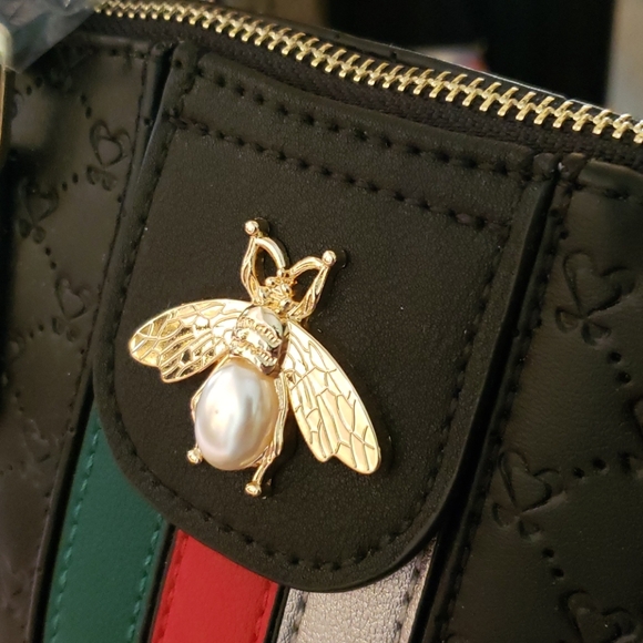 Quilted Bee Striped Backpack and Wallet Set - Picture 11 of 12